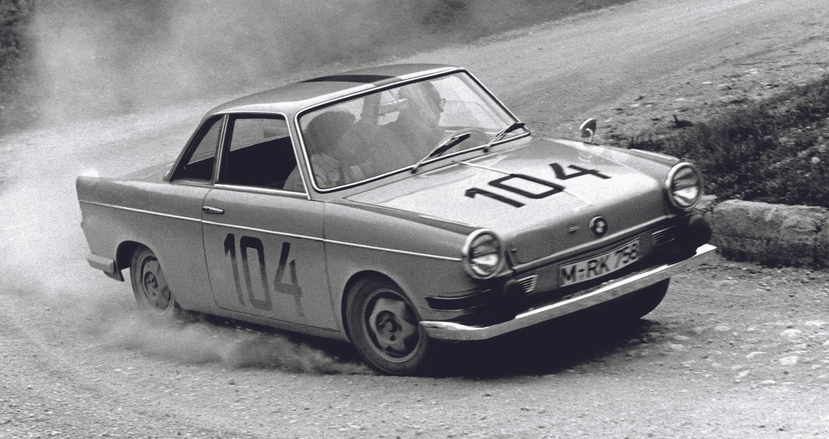 1960s BMW 700 In Action During A Mountain Race In 1961 