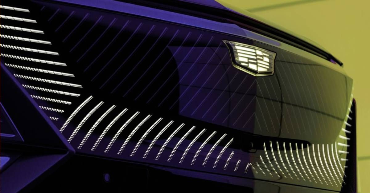 Cadillac Lyric Electric SUV Grille Design Close-Up View