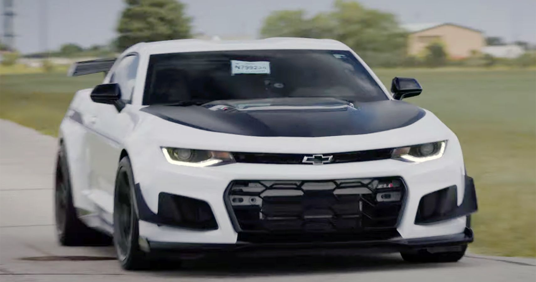 White 2022 Chevrolet Camaro ZL1 Exorcist road test