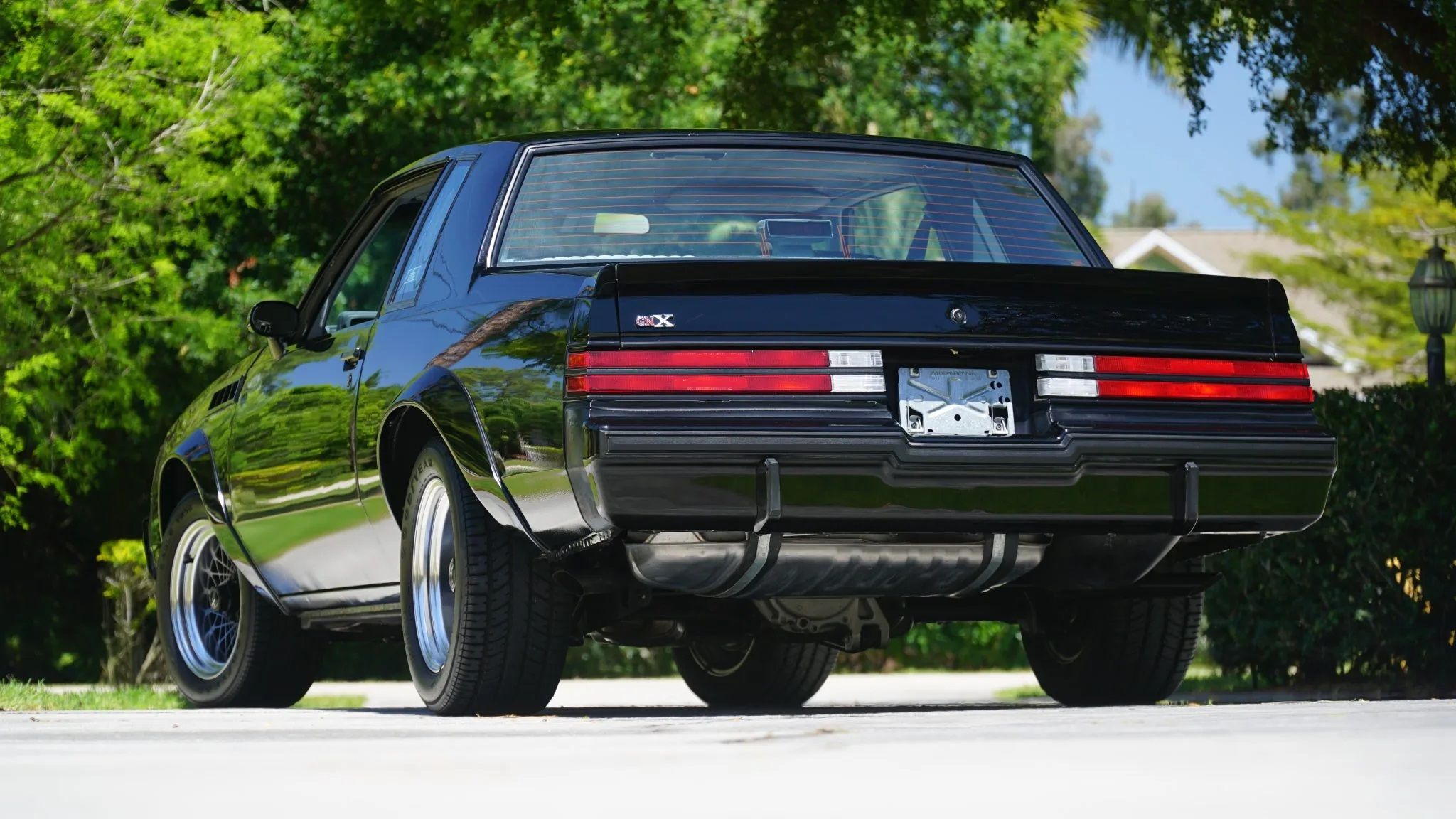 The rear end of the 1987 Buick GNX.