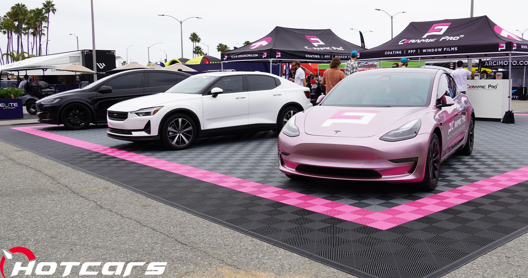 Electrify Expo HC Logo Tesla And Polestar Display