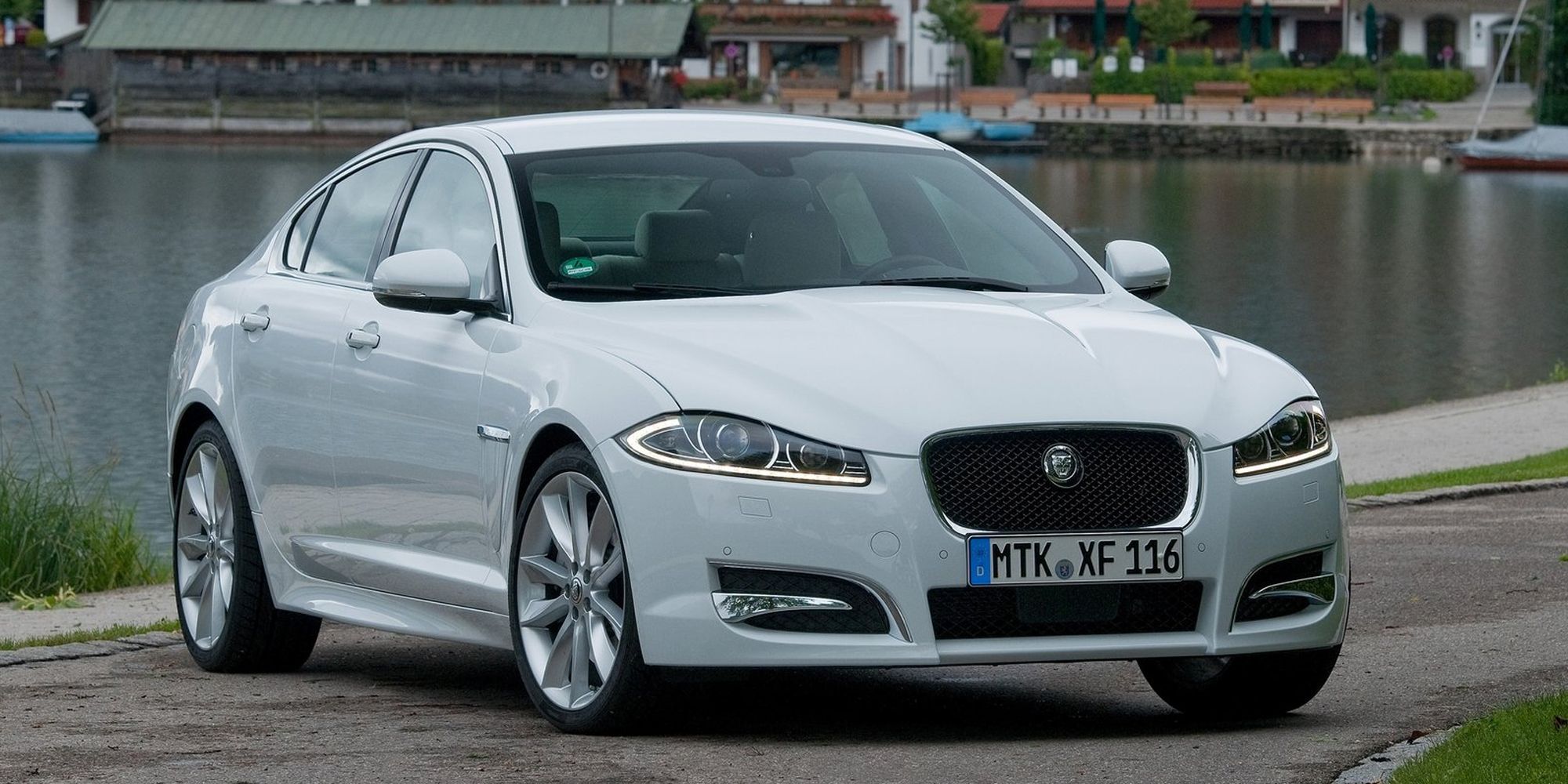 2008-2015 First Generation Jaguar XF Front White