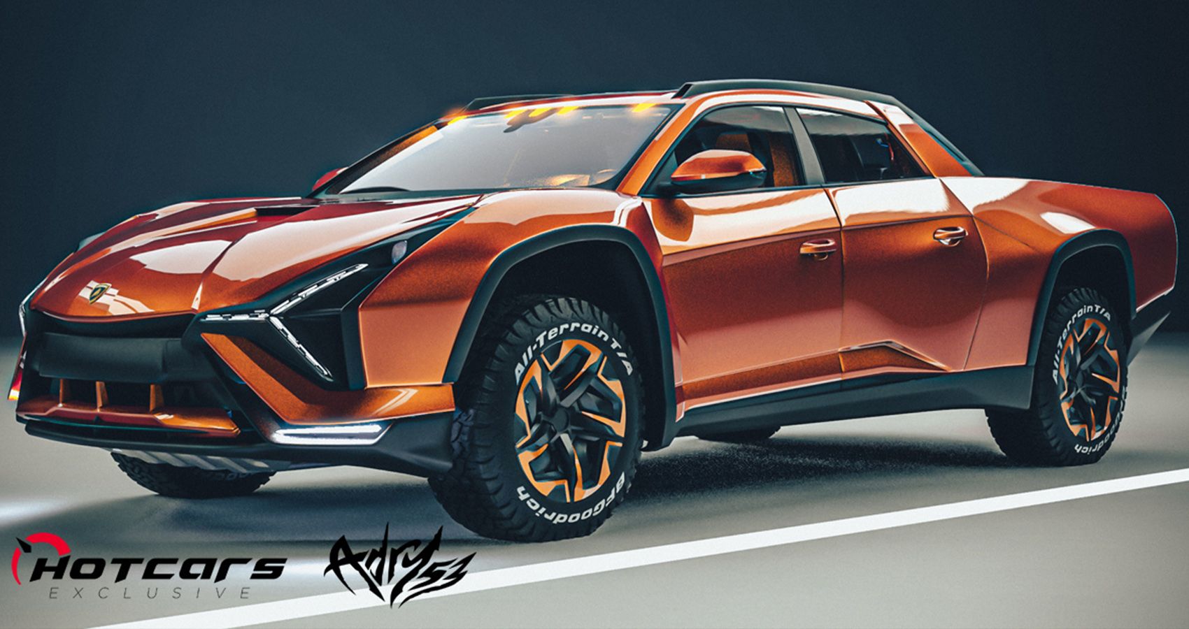 EXCLUSIVE: Check Out This Hypothetical Lamborghini Pickup Render