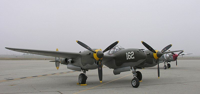 Lockheed P-38J Lightning fighter