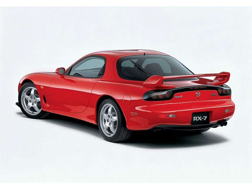 Mazda-RX7-1999 Rear Quarter View Red