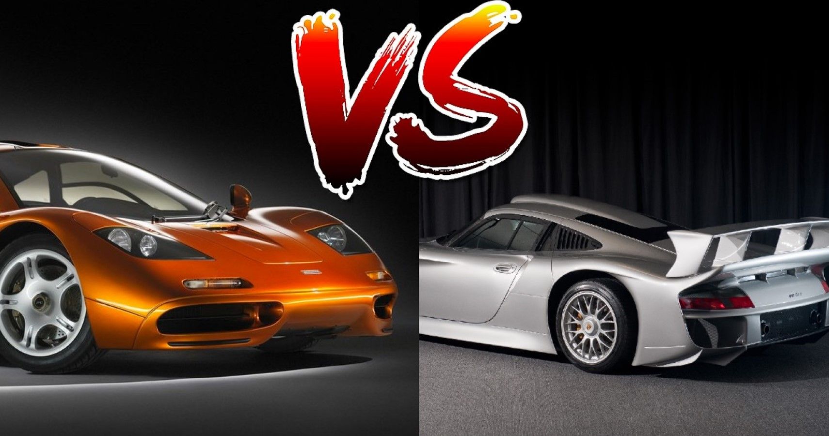 McLaren F1 and Porsche 911 GT1 Strassenversion are two different takes on aggression