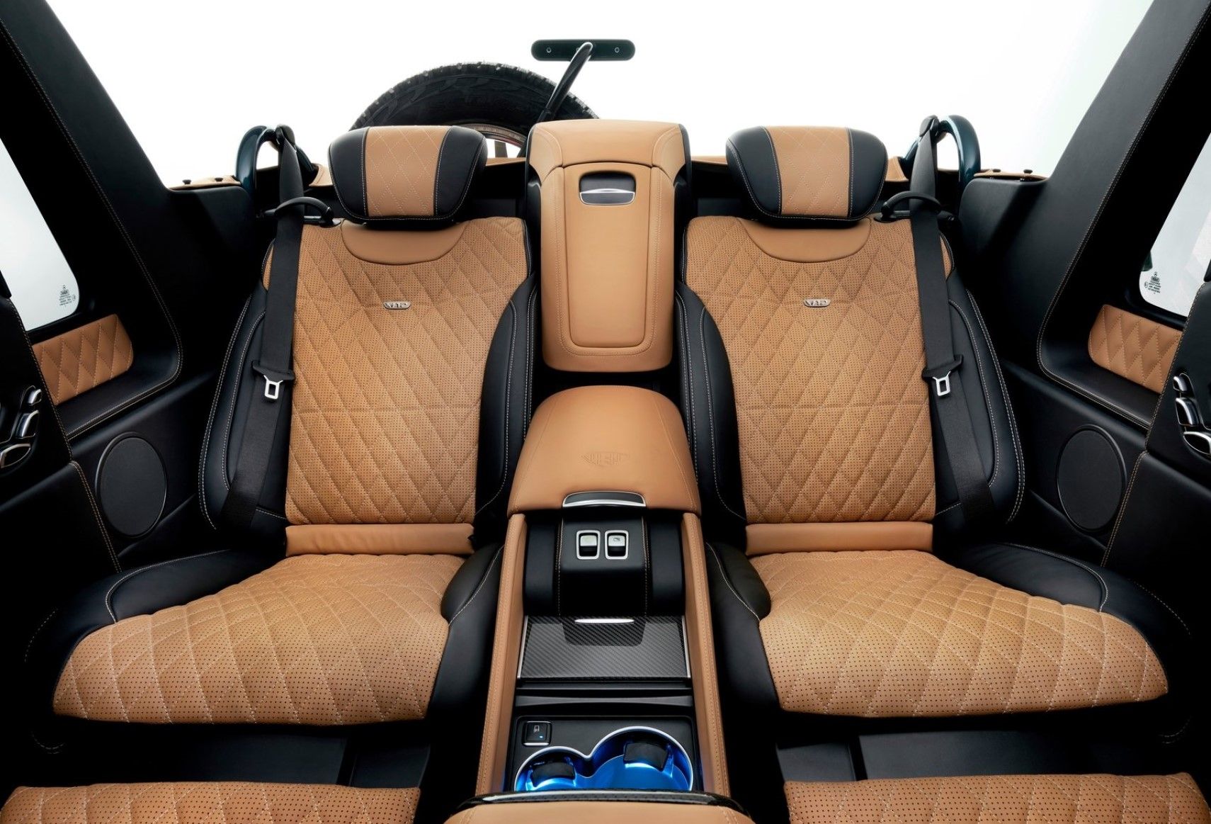 Mercedes Maybach G650 Landaulet second row seats view