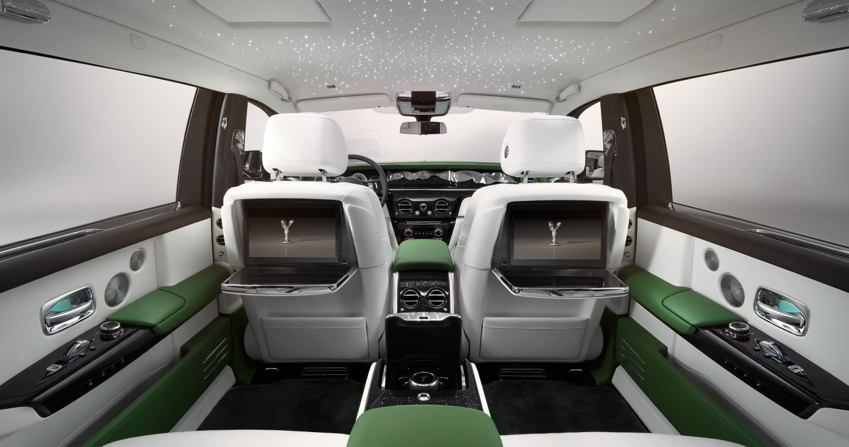 Rolls Royce Phantom interior view of luxury car dashboard steering wheel  supercar with driver Stock Photo  Adobe Stock