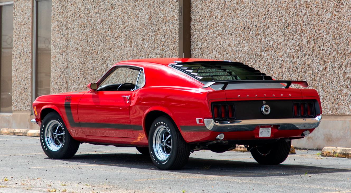 Red-1970-Ford-Mustang-Boss-302-Fastback---Left-Rear-1