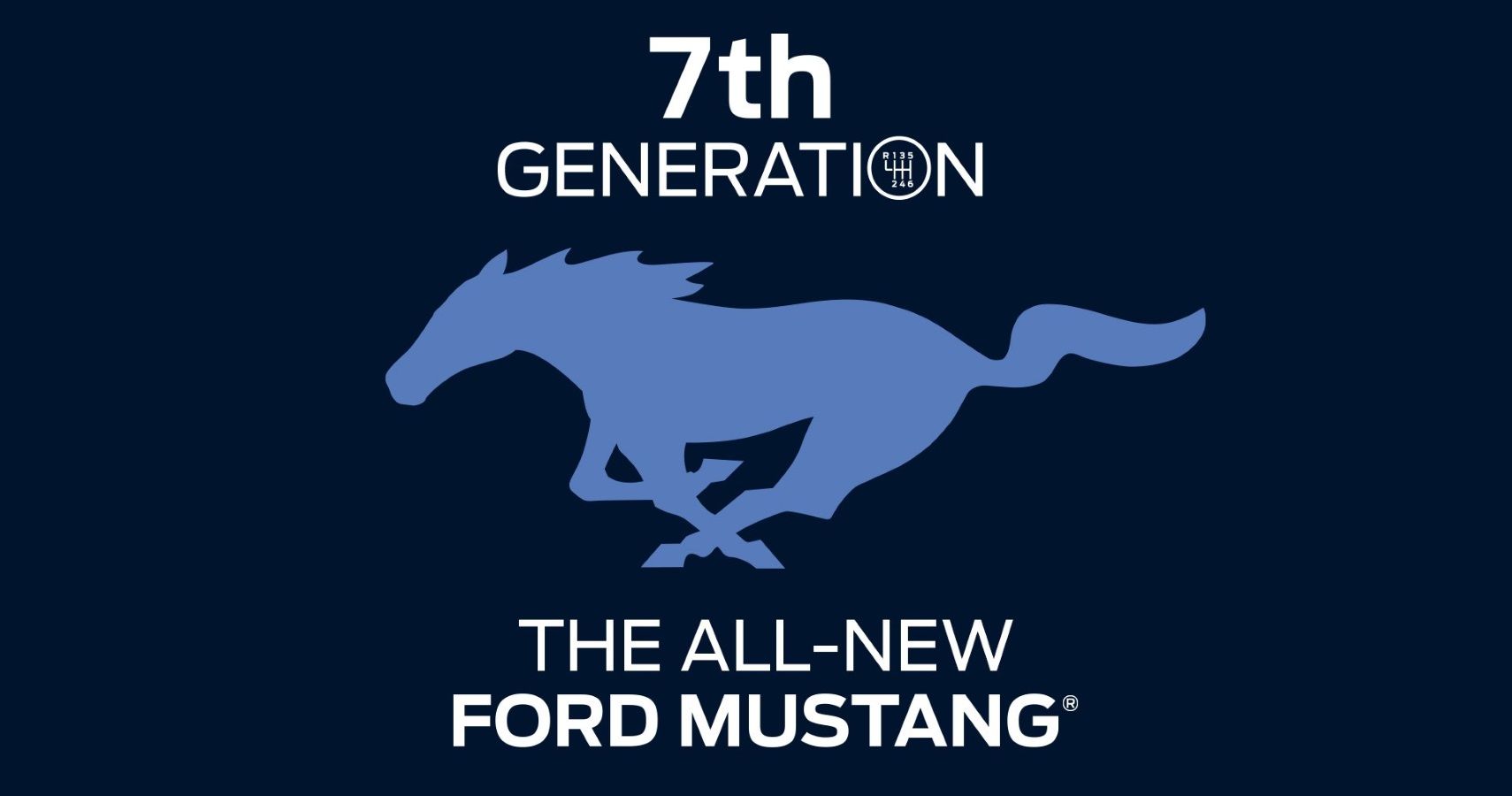 Ford's Teaser Image For the S650 Mustang With Six-Speed Pattern