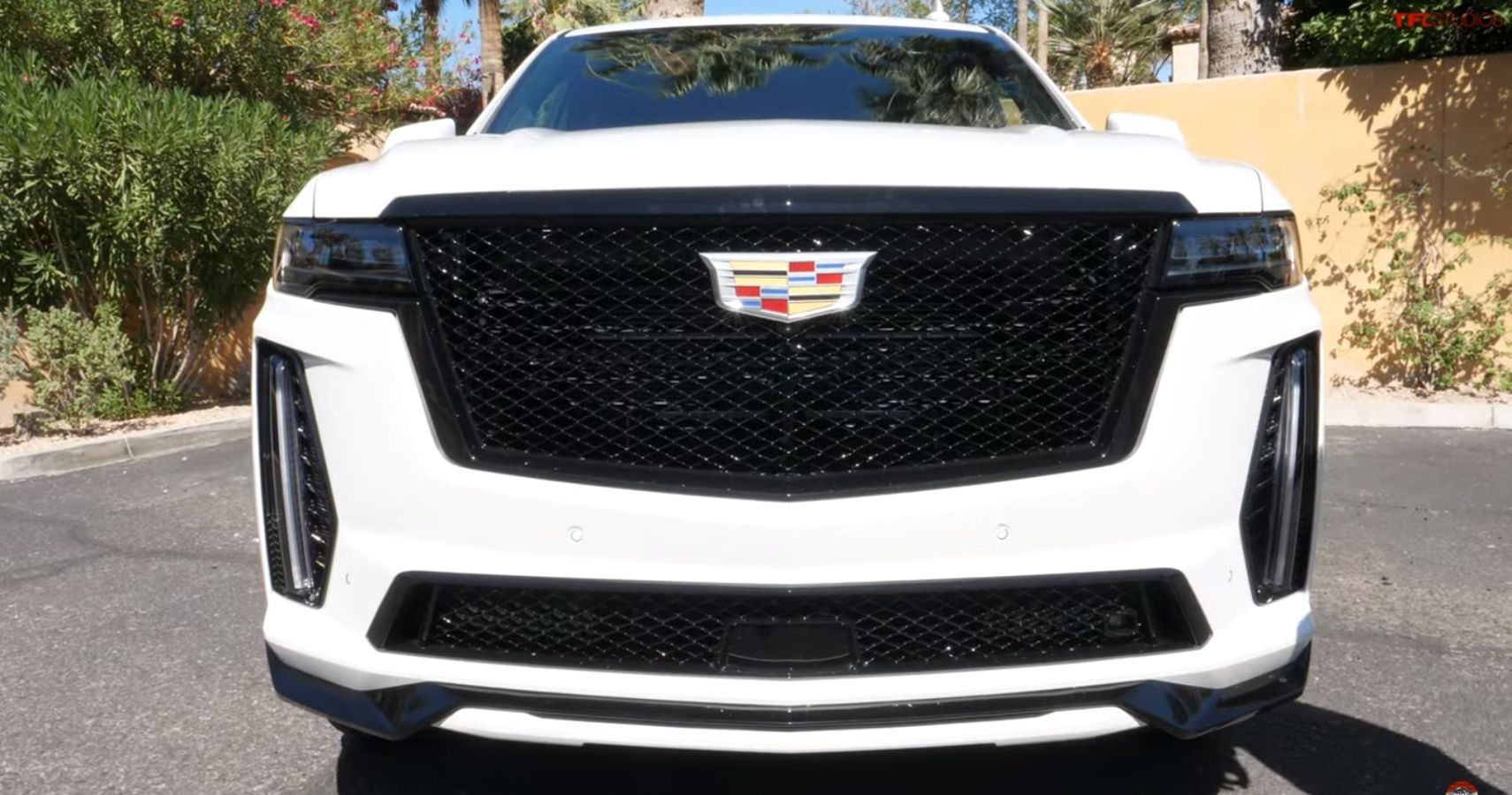 The Fast Lane Truck YouTube Channel Cadillac Escalade V 2023 front view
