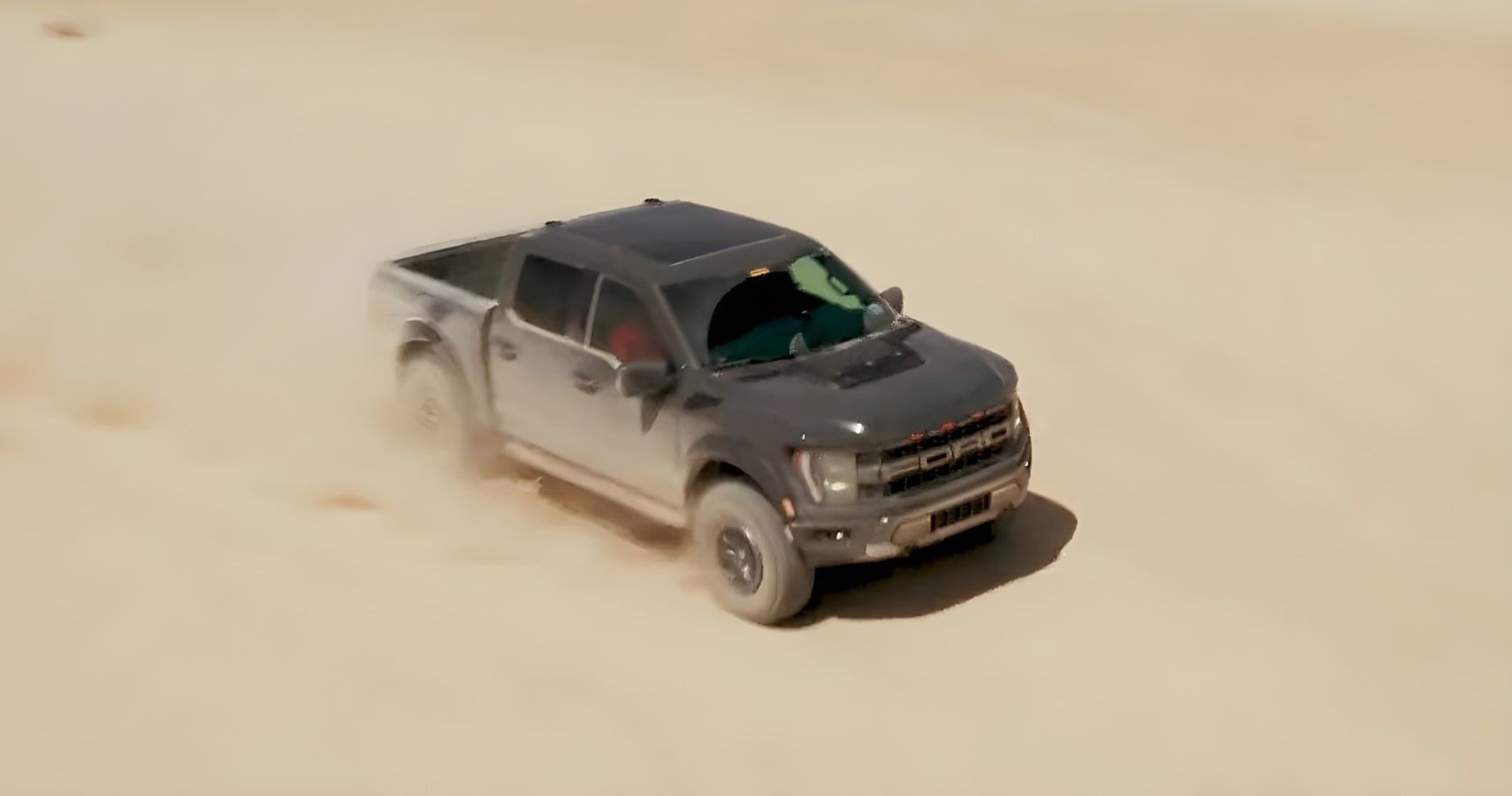 2023 Ford F-150 Raptor R spy picture ariel view