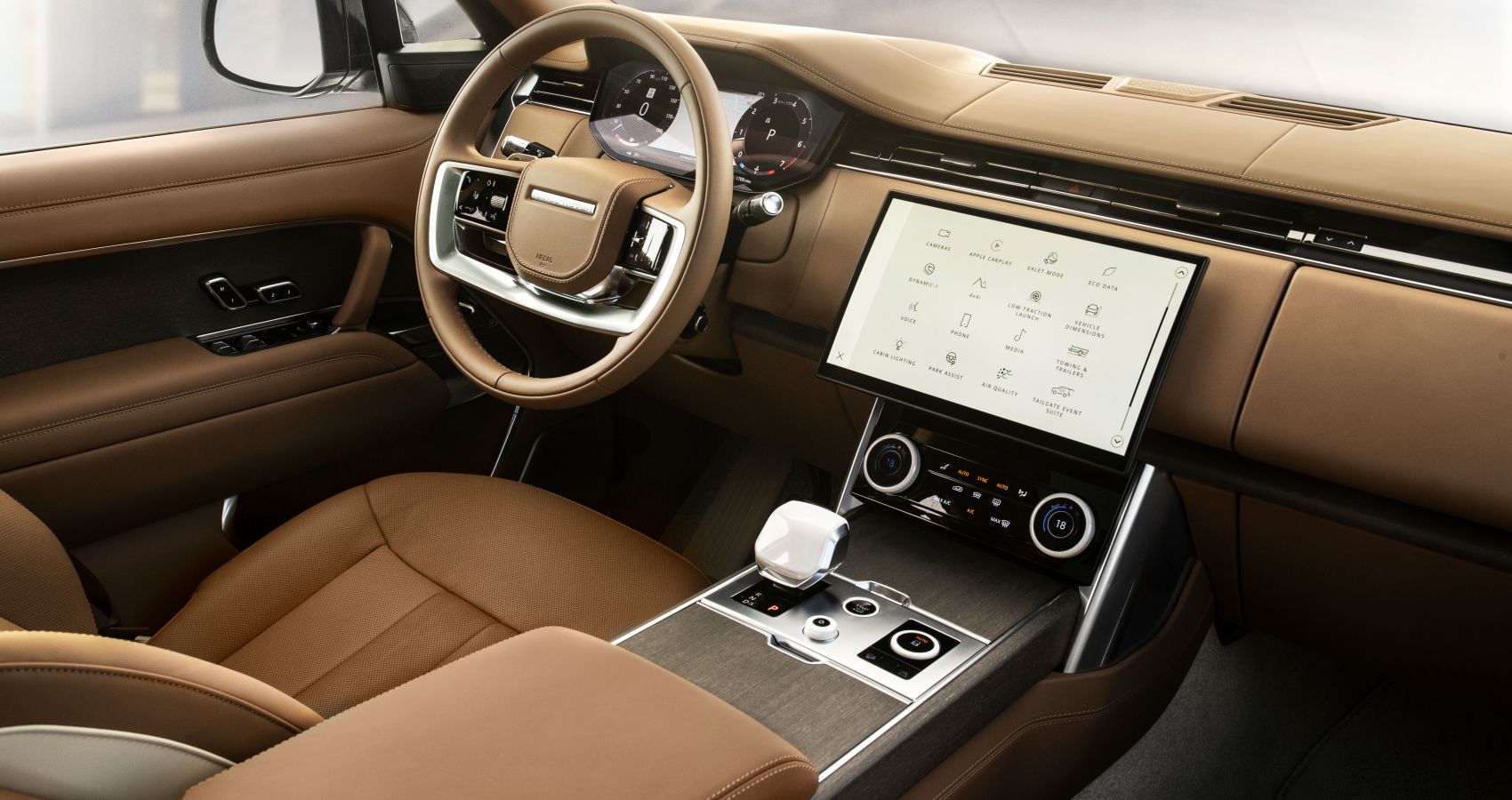 2023 Land Rover Range Rover SV Serenity dashboard layout view