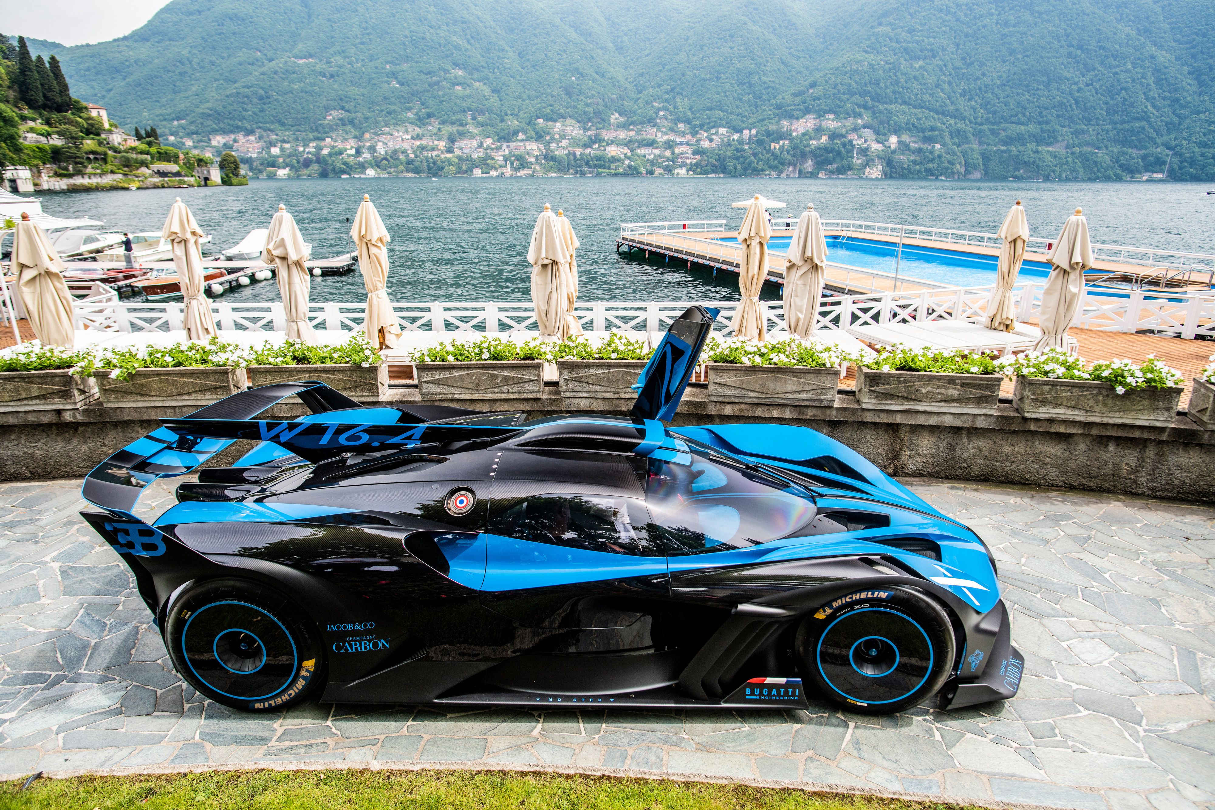 Blue 2022 Bugatti Bolide