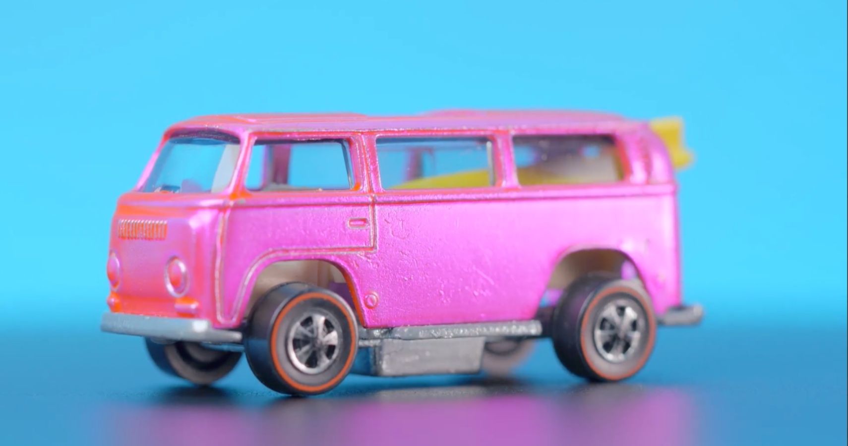 1969 pink beach cheap bomb vw bus