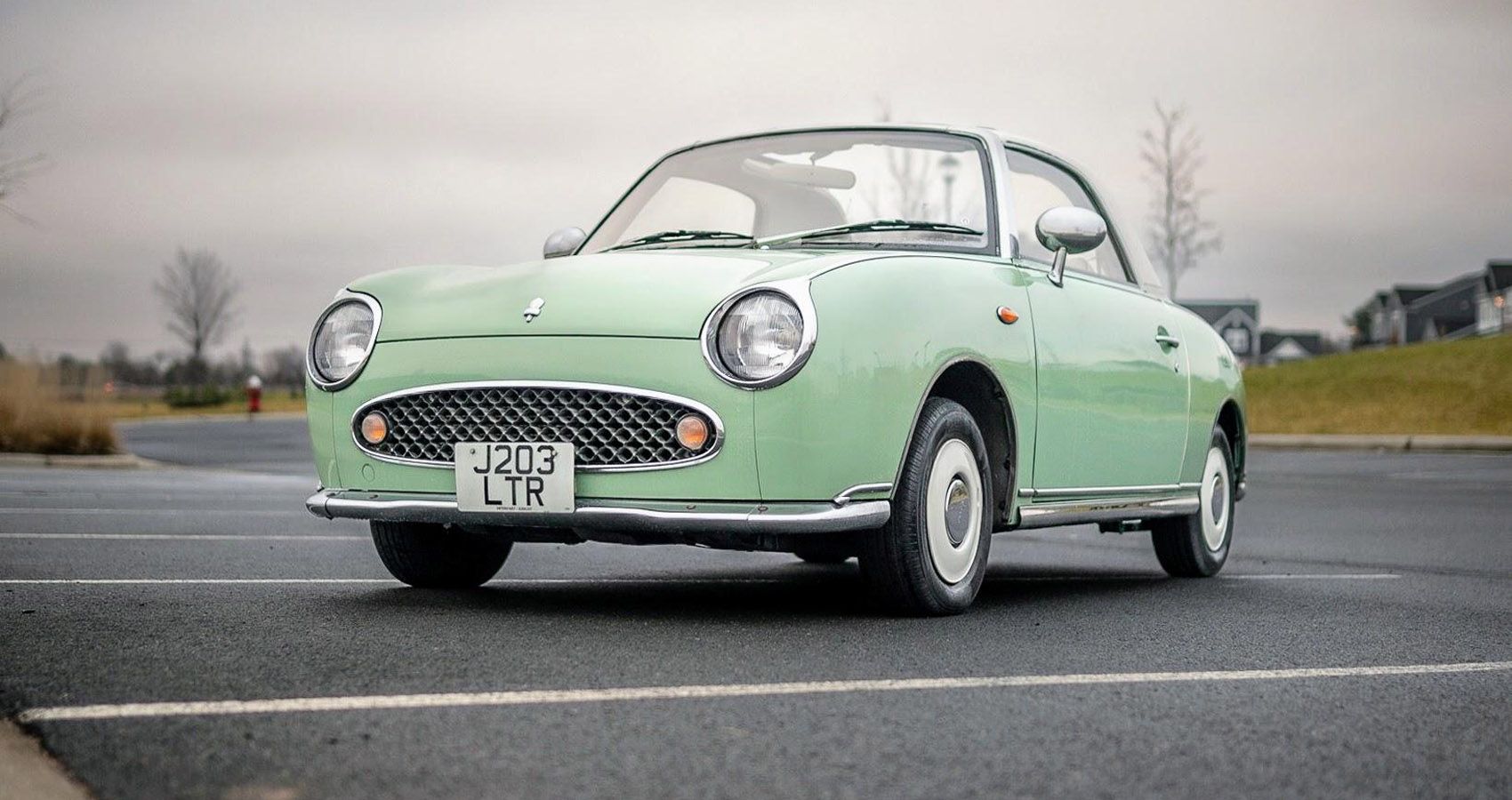 1991 Nissan Figaro In Emerald Green and White Paint