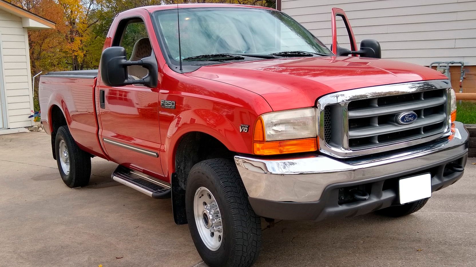 2000 Ford F-250 Super Duty, Red