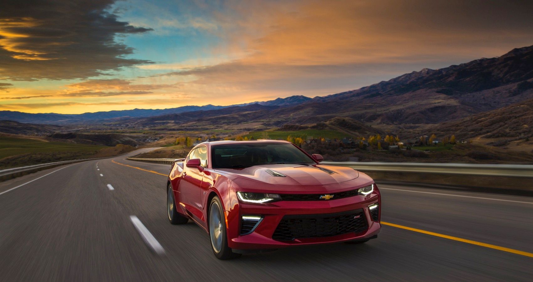 2018 Chevrolet Camaro SS in Cherry Front View