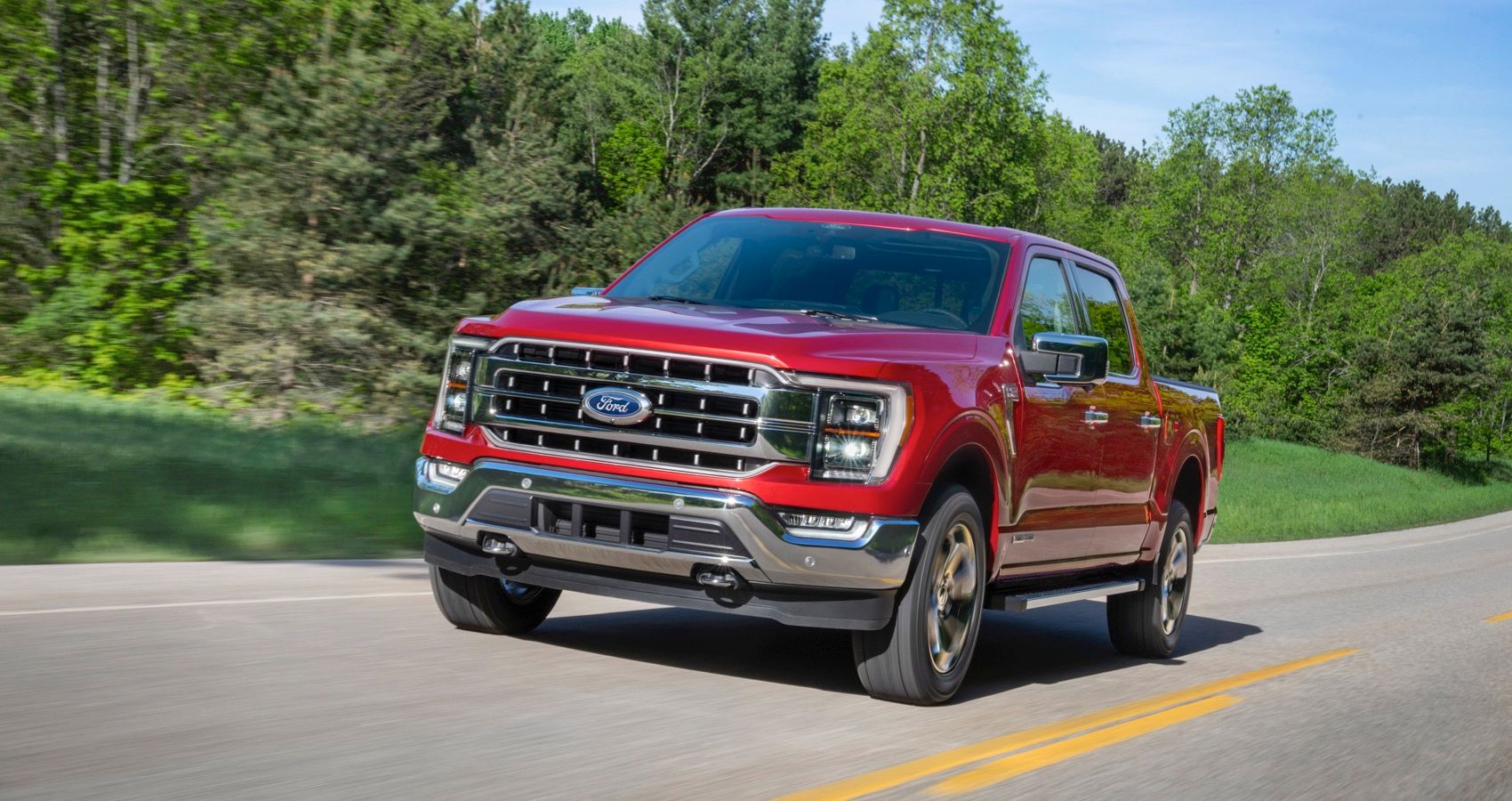 2020 Ford F-150 Lariat in Red