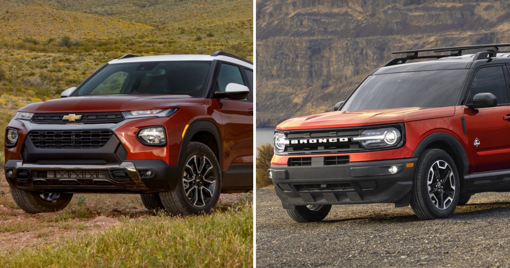 Small Suv Showdown With A 2022 Chevrolet Trailblazer And 2022 Ford Bronco Sport 7935