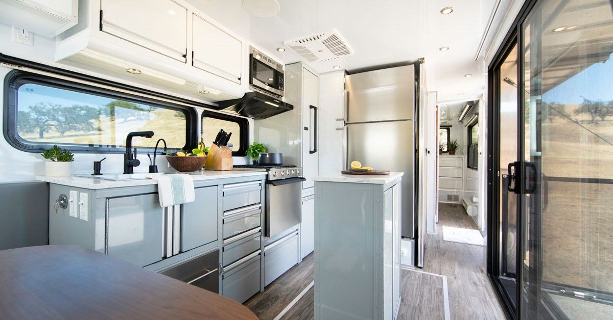 2023 Living Vehicle Luxury RV interior view