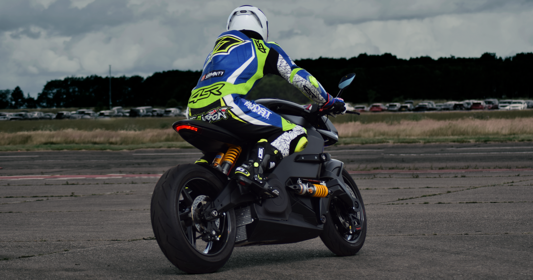 Ex-MotoGP Rider James Ellison on Arc Vector electric motorcycle