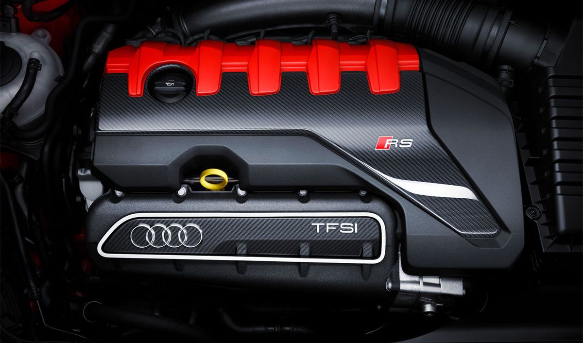 Audi RS3 Sportback 5 cylinder 2.5 liter TFSI engine