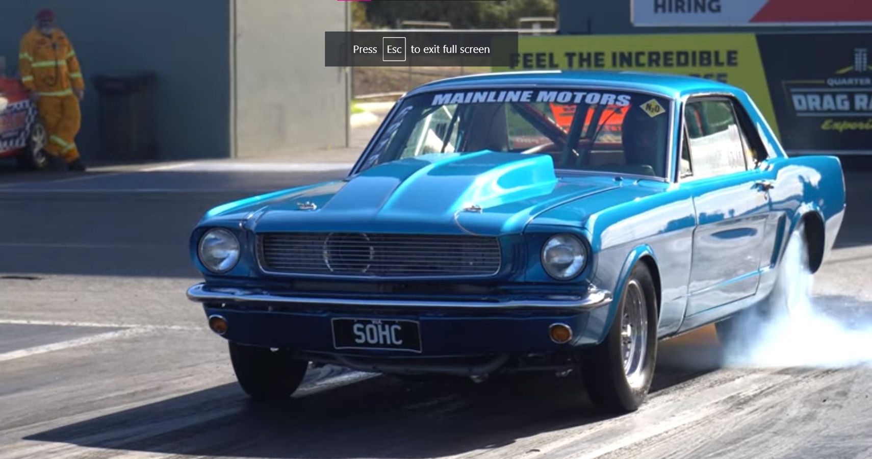 Watch This 1965 Ford Mustang Smash Mid-Seven Seconds Over A Quarter-Mile
