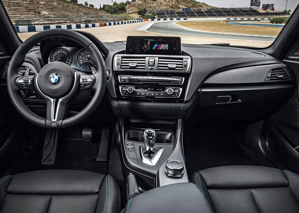 Blue 2017 BMW M2 interior 