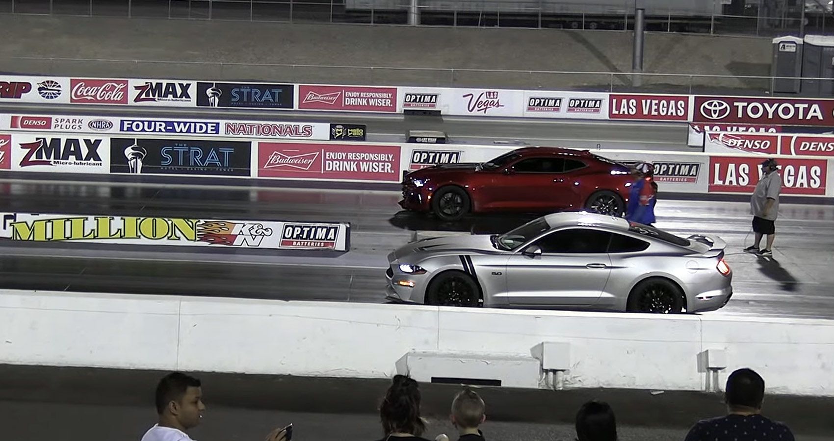 Epic Battle Between A Chevrolet Camaro SS And A Ford Mustang GT