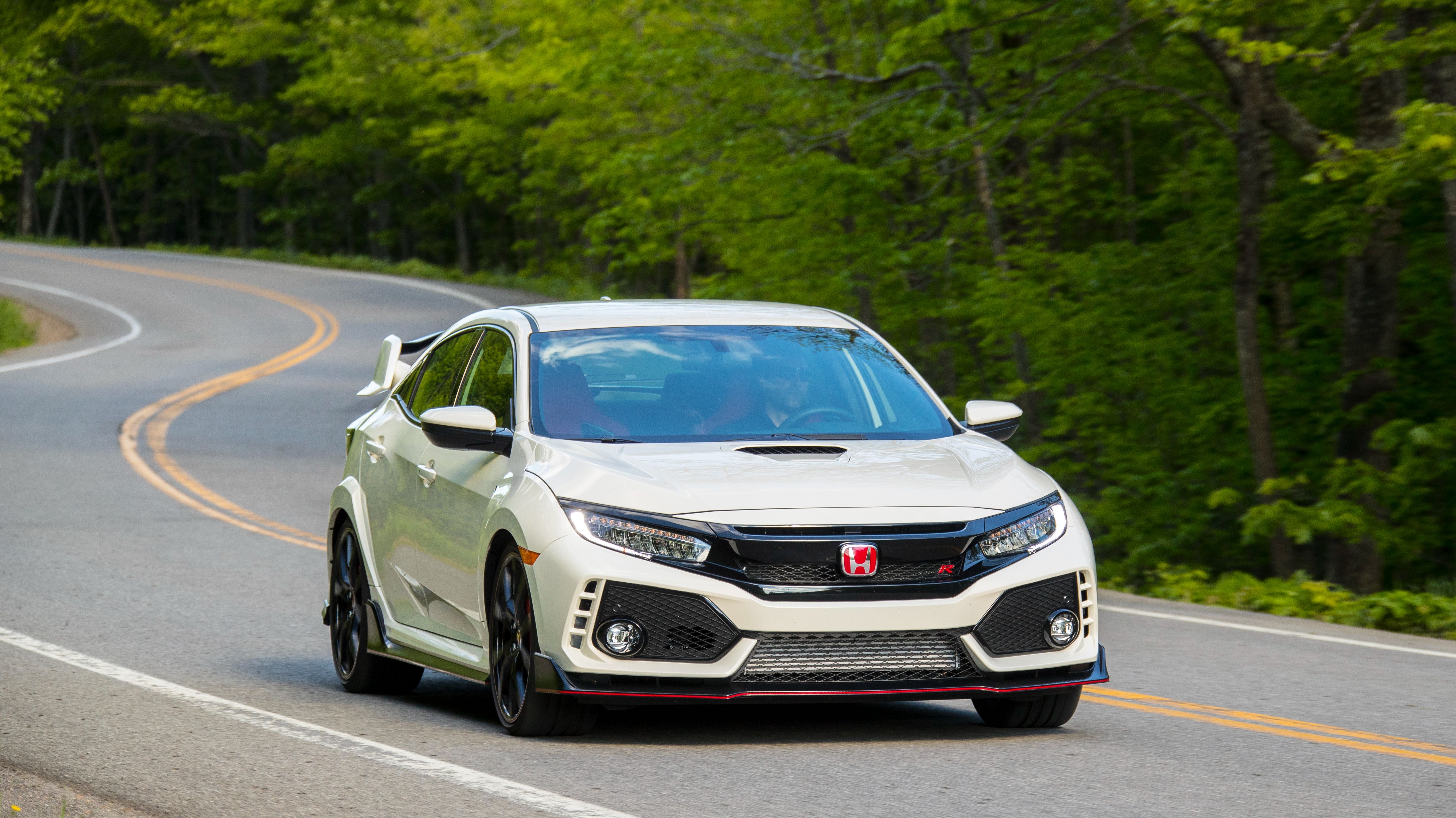 The 2017 Honda Civic R on the road.