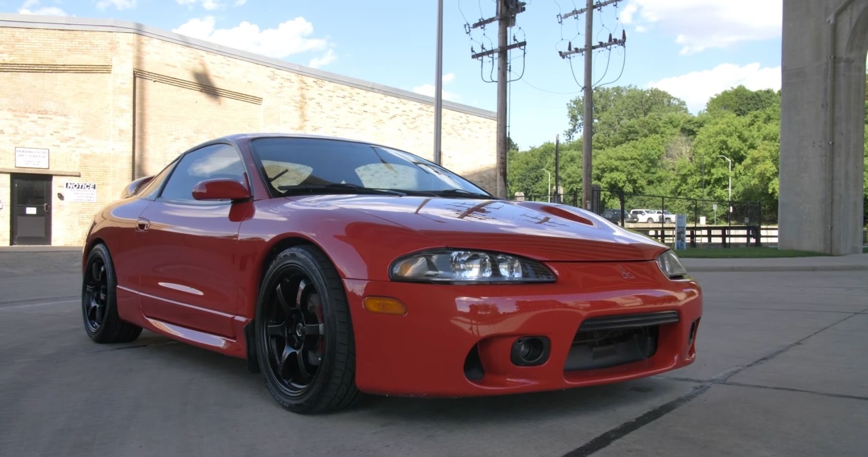 Red Mitsubishi Eclipse Eclipse GSX ThatDudeinBlue Front View