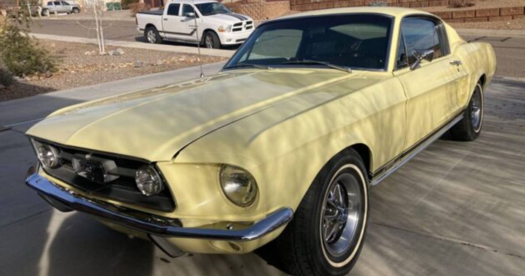 This Authentic Springtime Yellow 1967 Ford Mustang GTA Is Close to Good