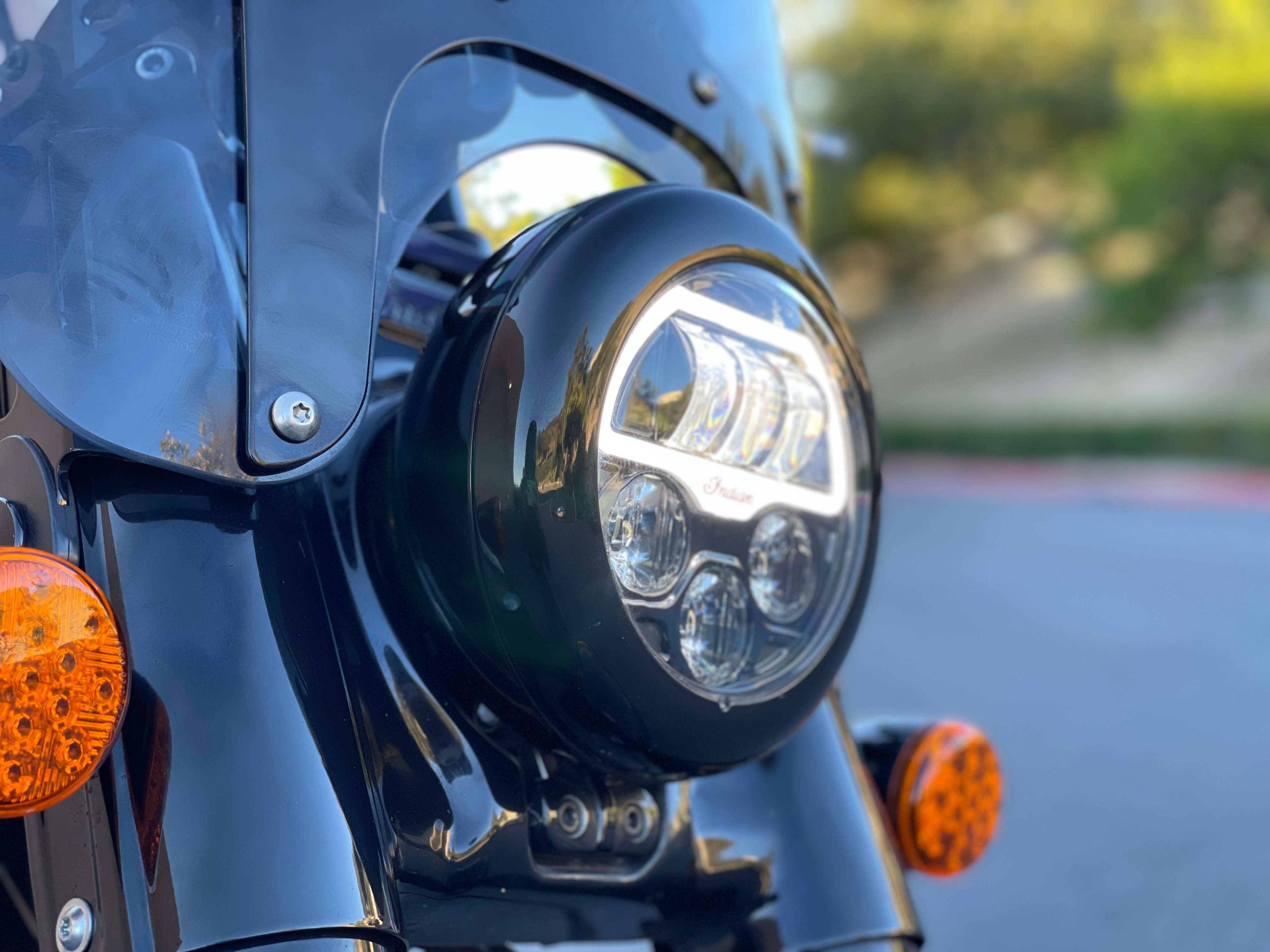 2022 Indian Chief Bobber First Ride Headlight