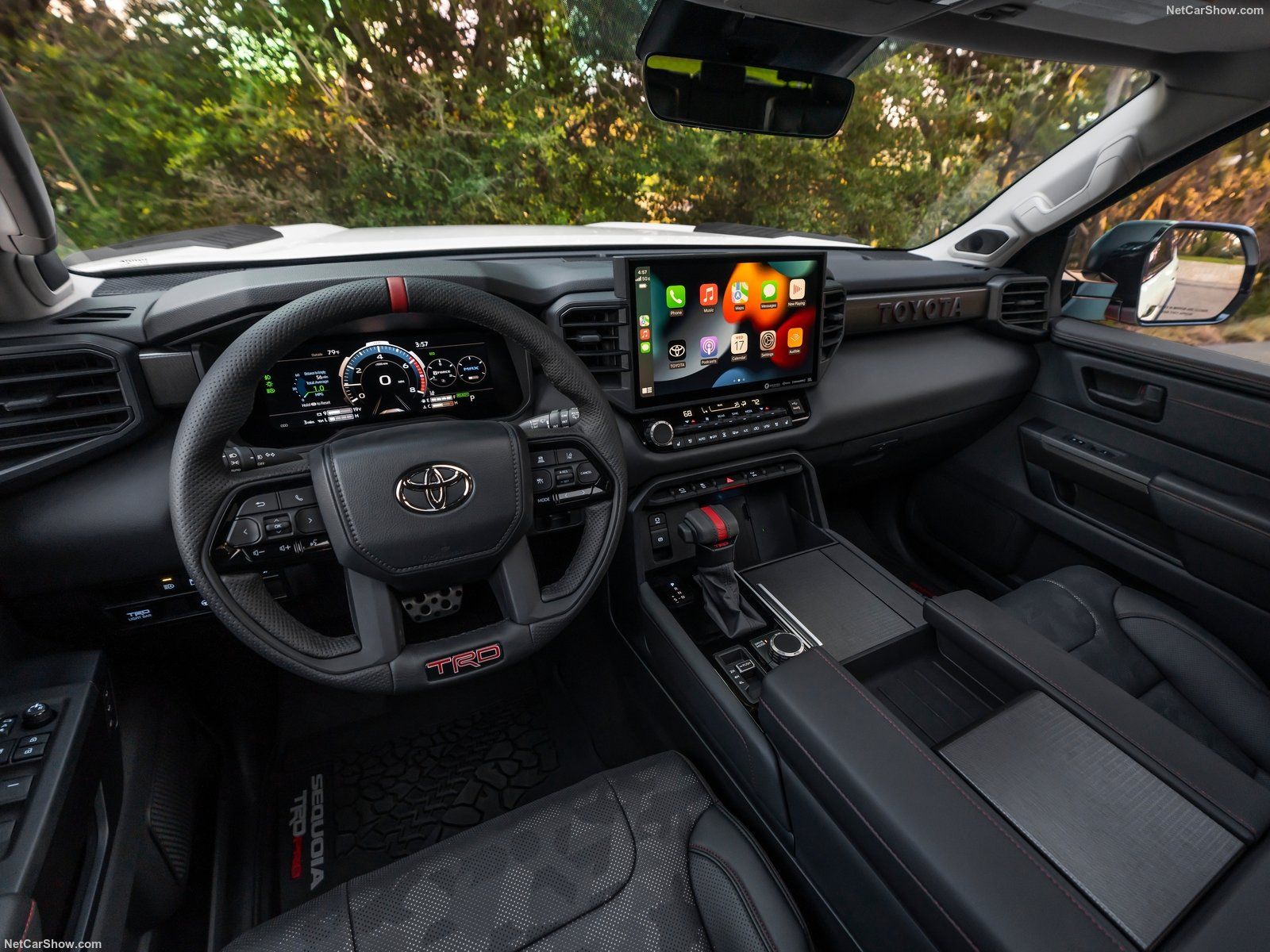 2023 Toyota Sequoia dashbord layout view