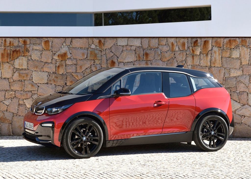 Orange 2018 BMW i3s side 