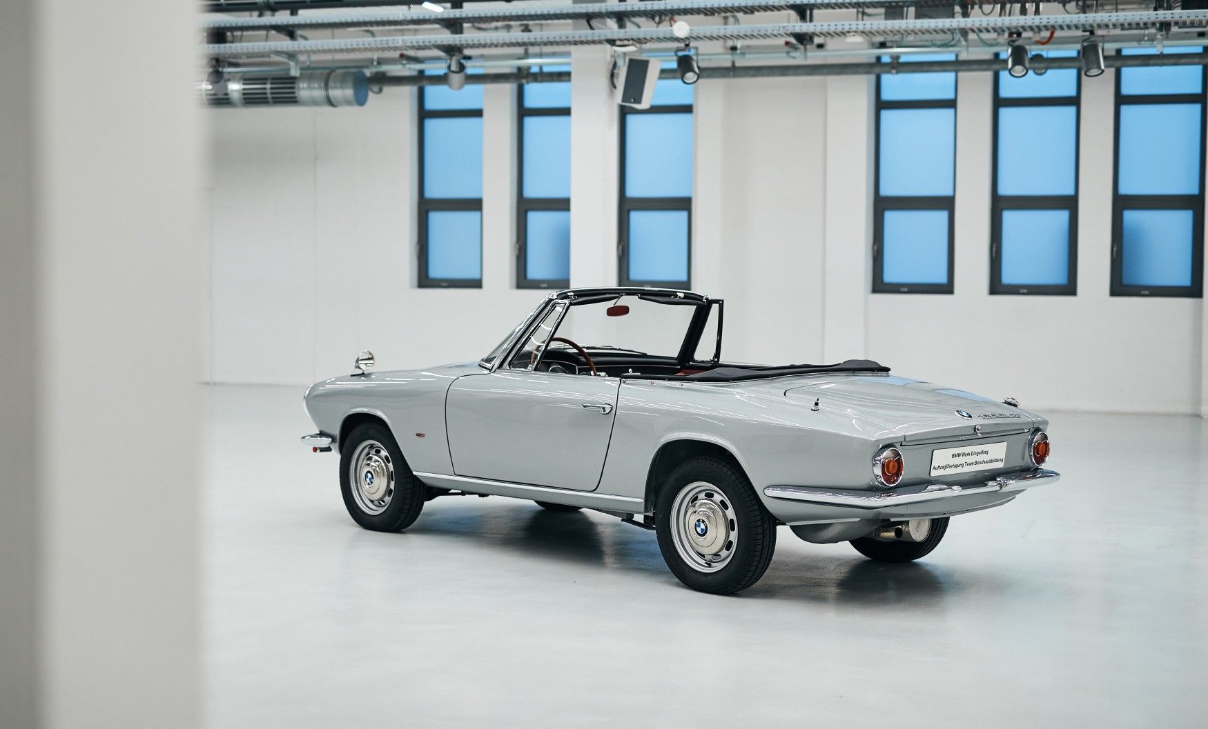 Silver 1964 BMW 1600 GT Convertible