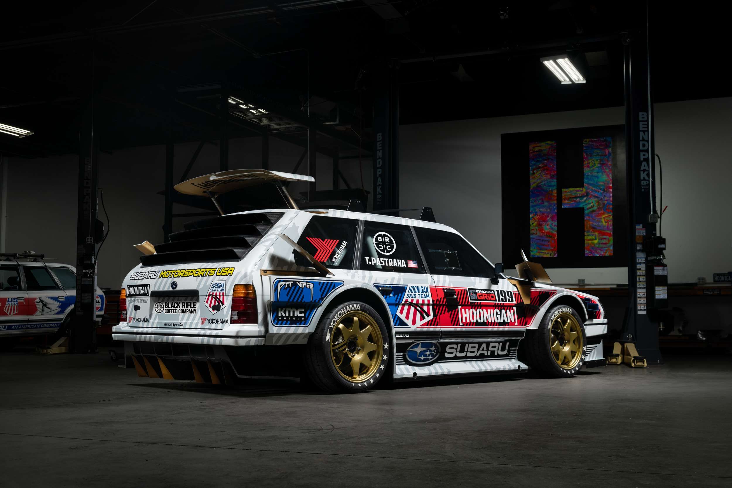 Hoonigan Subaru GL Family Huckster Rear Quarter View