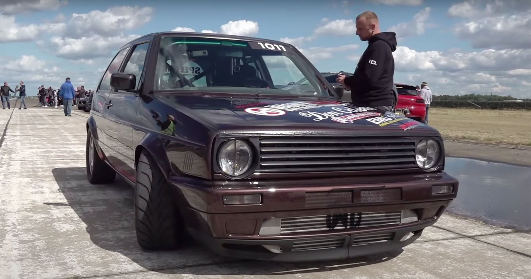 1,600 HP Volkswagen Golf Has Two VR6 Engines, Hits 190 MPH in the 1/2 Mile  - autoevolution