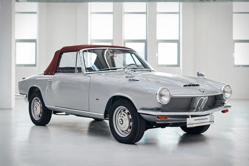 Silver 1964 BMW 1600 GT Convertible