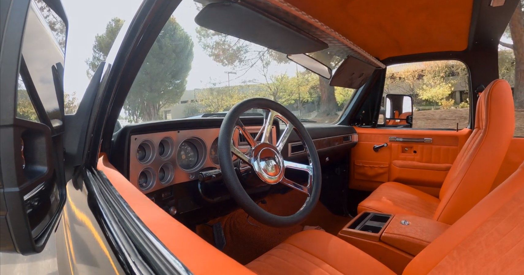 Custom 1980s Chevy Blazer by Gotham Garage interior view