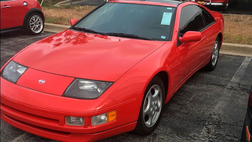 Red 1995 Nissan 300ZX