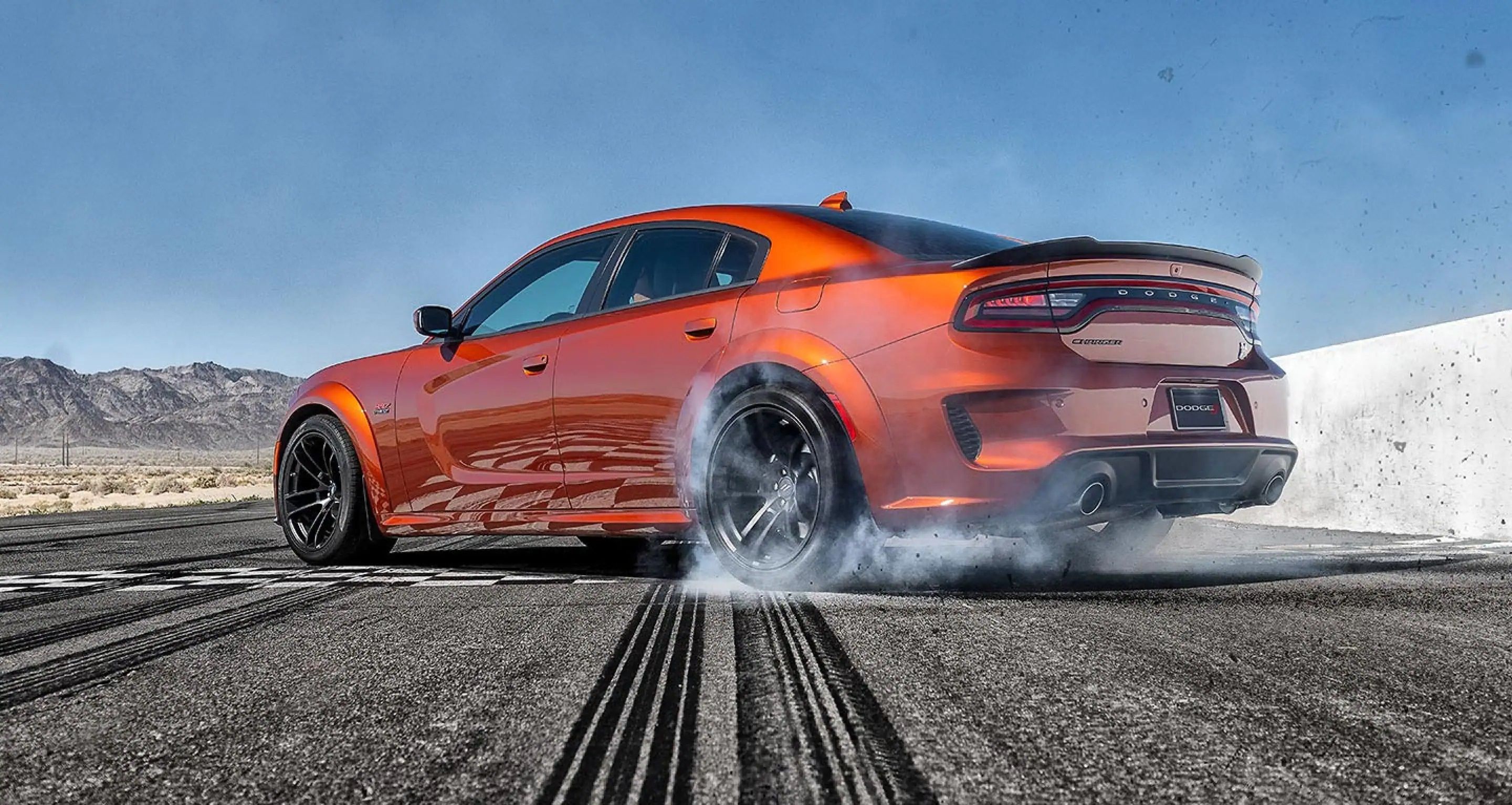 The 2022 Dodge Charger SRT Hellcat Redeye Widebody rear end. 
