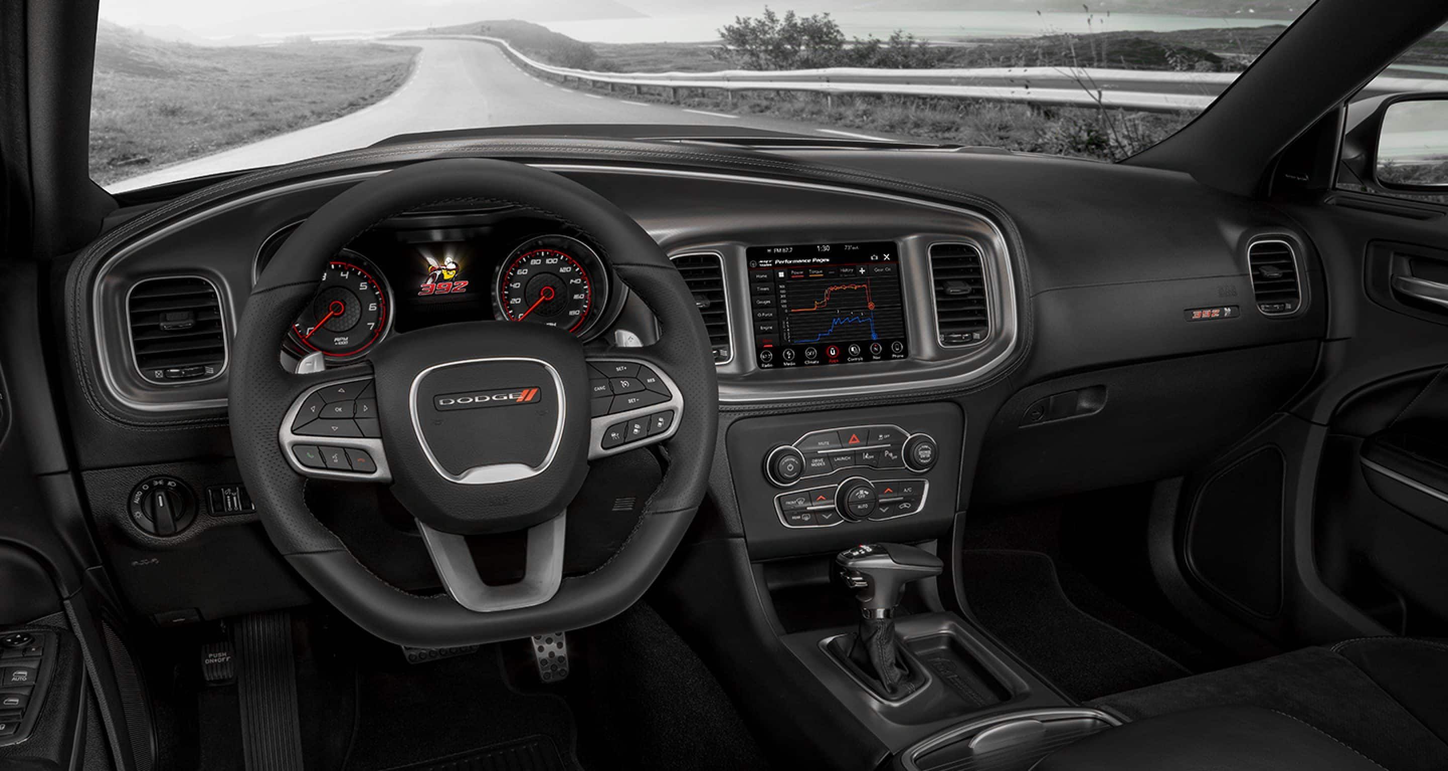 The interior of the 2022 Dodge Charger SRT Hellcat Redeye Widebody. 