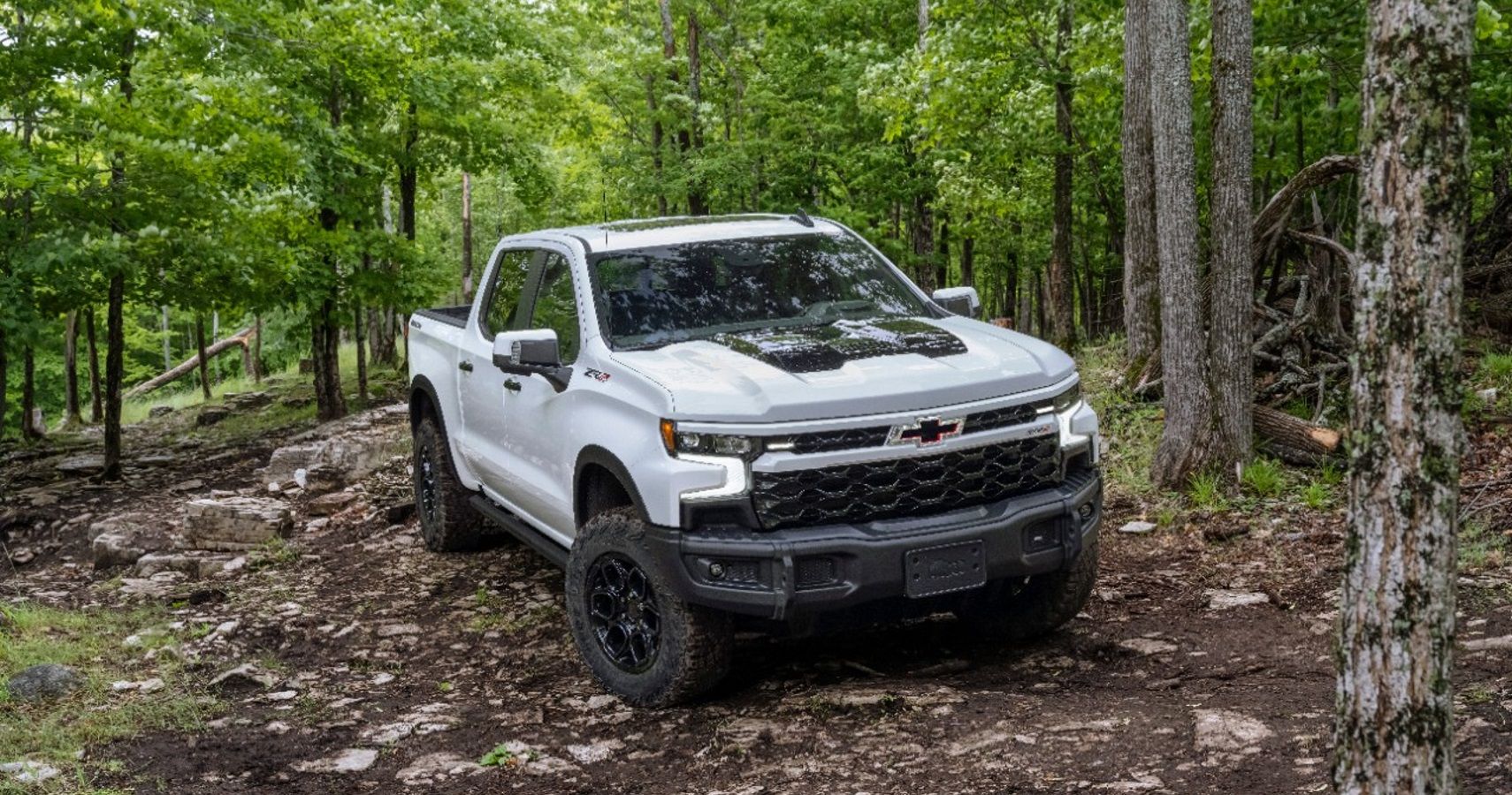 A 2023 Chevrolet Silverado ZR2 Bison in the wild