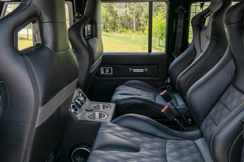 Interior of the Custom Land Rover Defender 110 by ECD Automotive Design