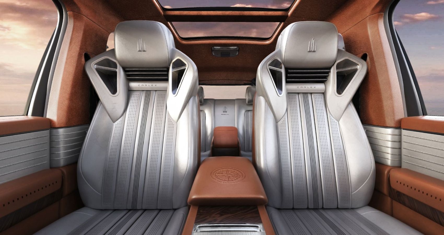 Front seats of Rolls Royce Cullinan Yachting Edition by Carlex Design