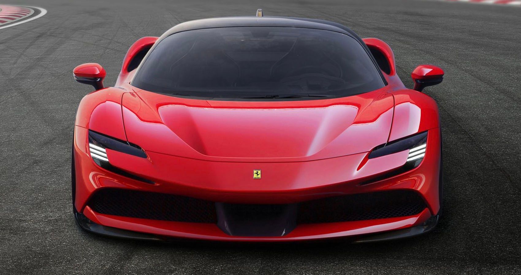 2022 Ferrari SF90 Front On Road