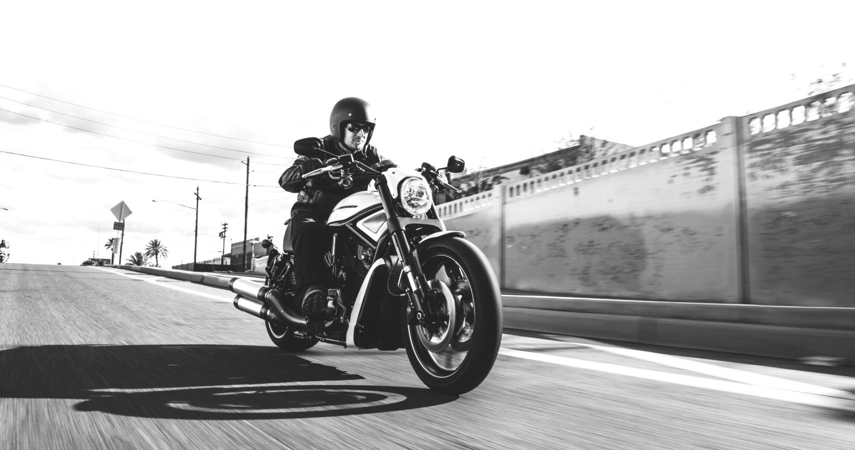 Harley-Davidson Night Rod accelerating view