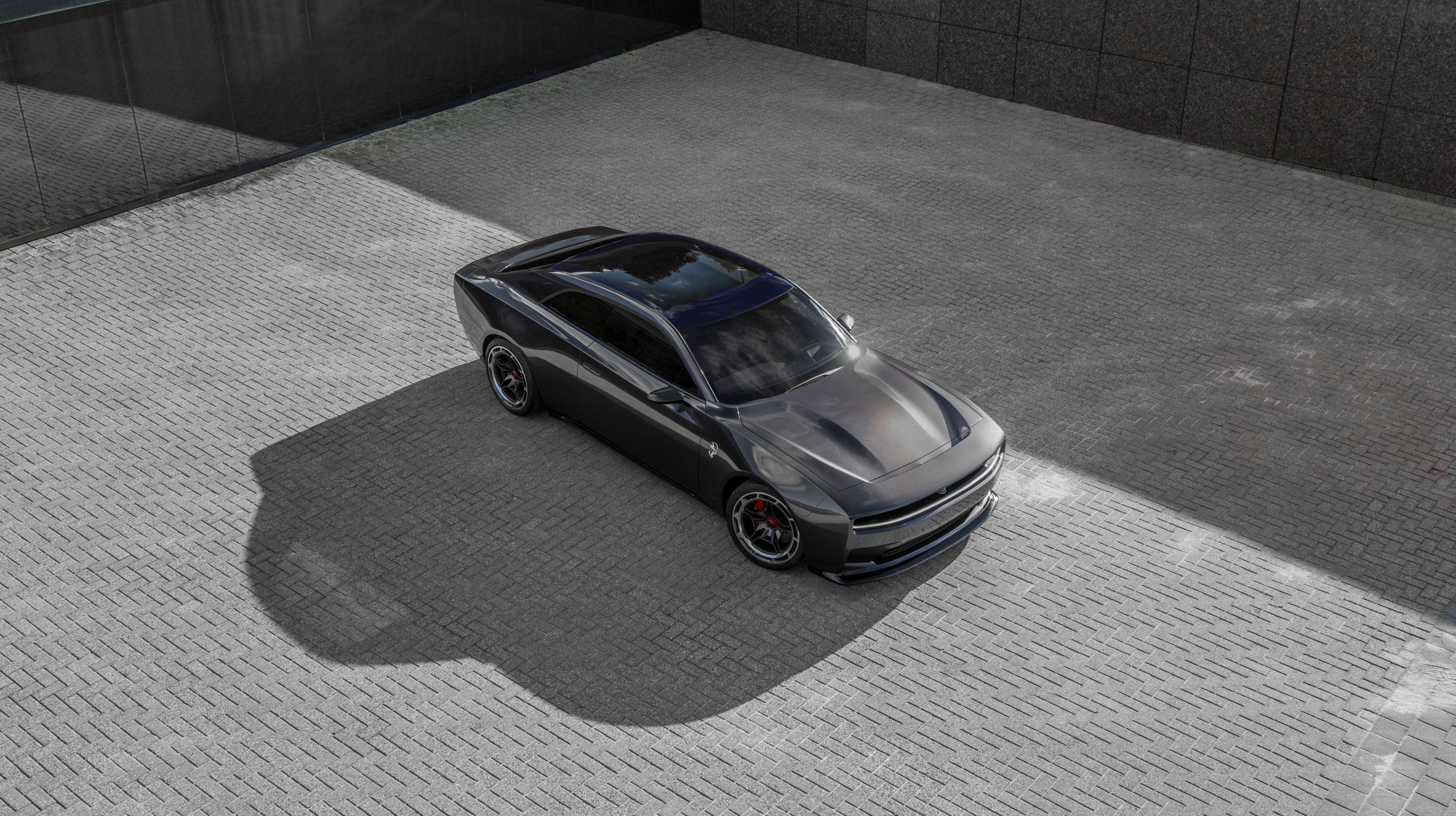 Dodge Charger Daytona SRT Concept Front View Top Down